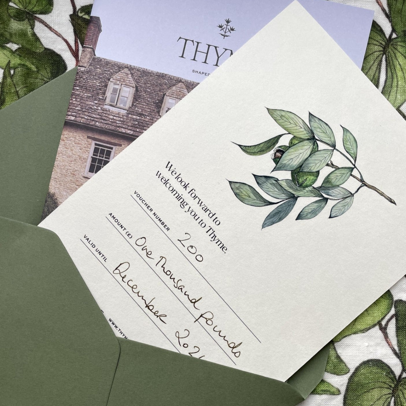 Thyme Gift Cards – Thyme & Bertioli