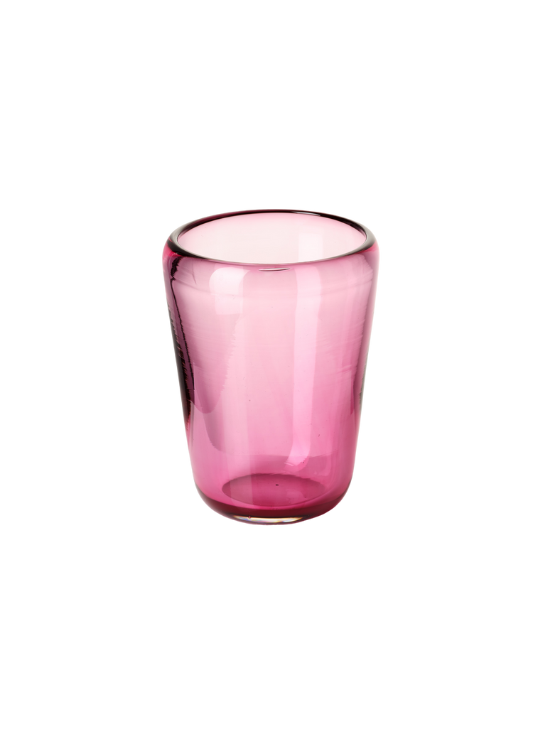 Thyme Hand Blown Water Glass in Ruby