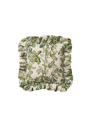 Oak Leaf Cushion with Frill