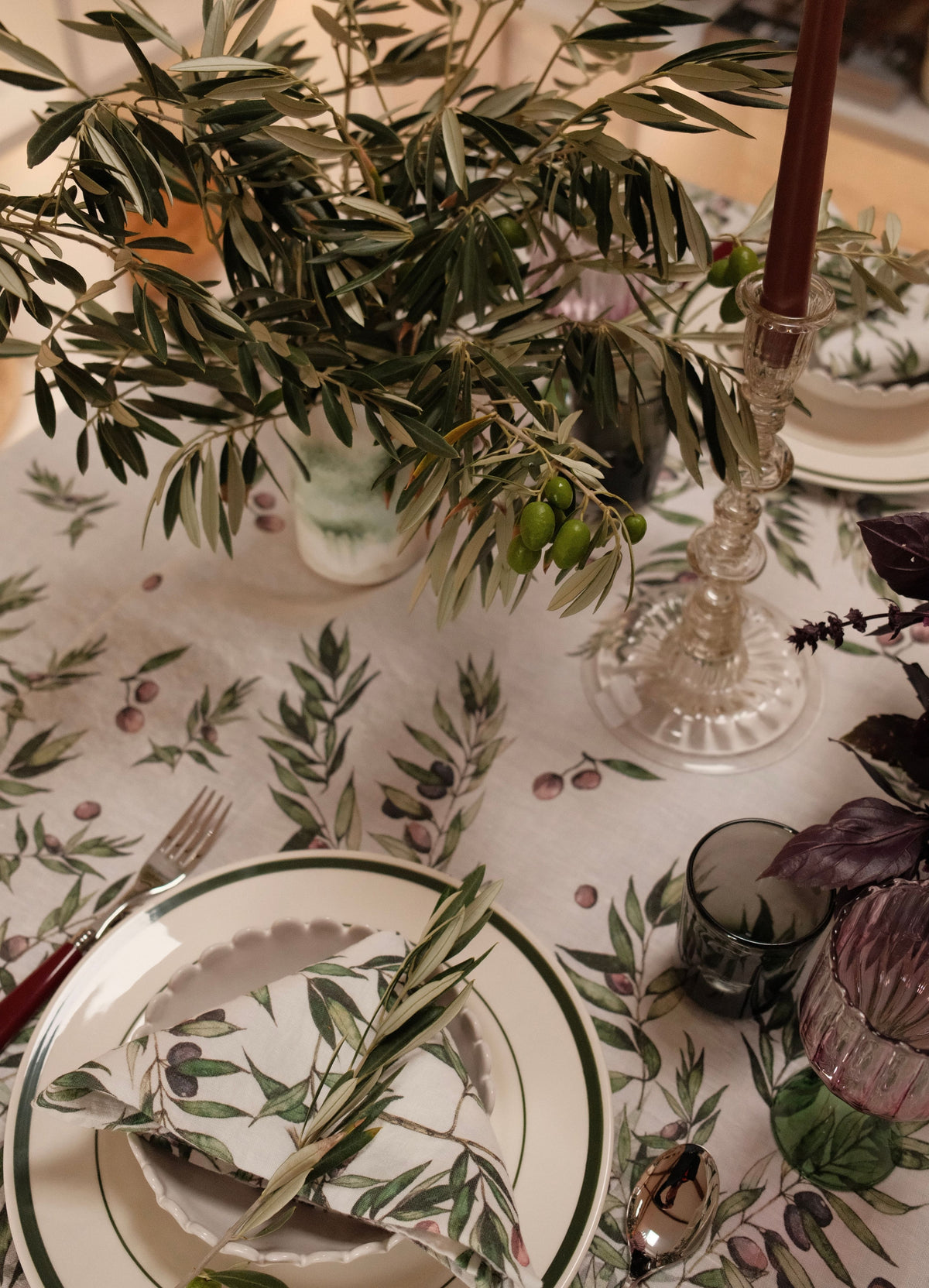 Olive Linen Napkin