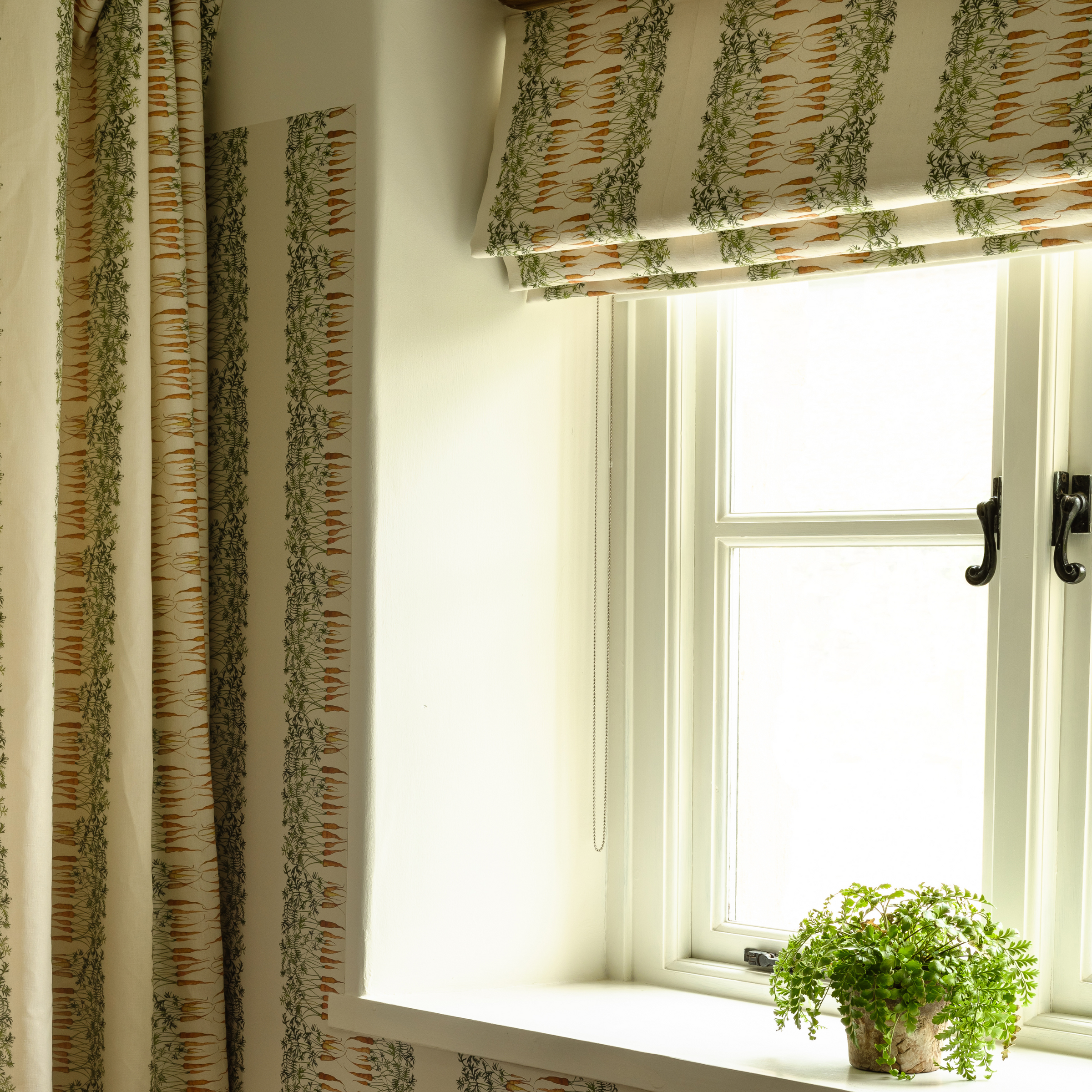 Carrot Stripe Fabric