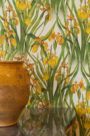 Yellow Iris Large Wallpaper