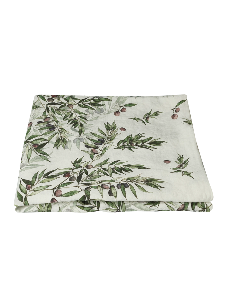 Olive Border Tablecloth