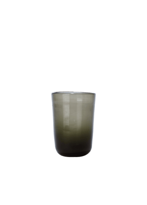 Thyme Hand Blown Water Glass in Dark Green