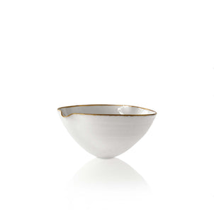 Heart Bowl with Gold Rim