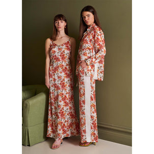 Silk Dress in Wild Rose