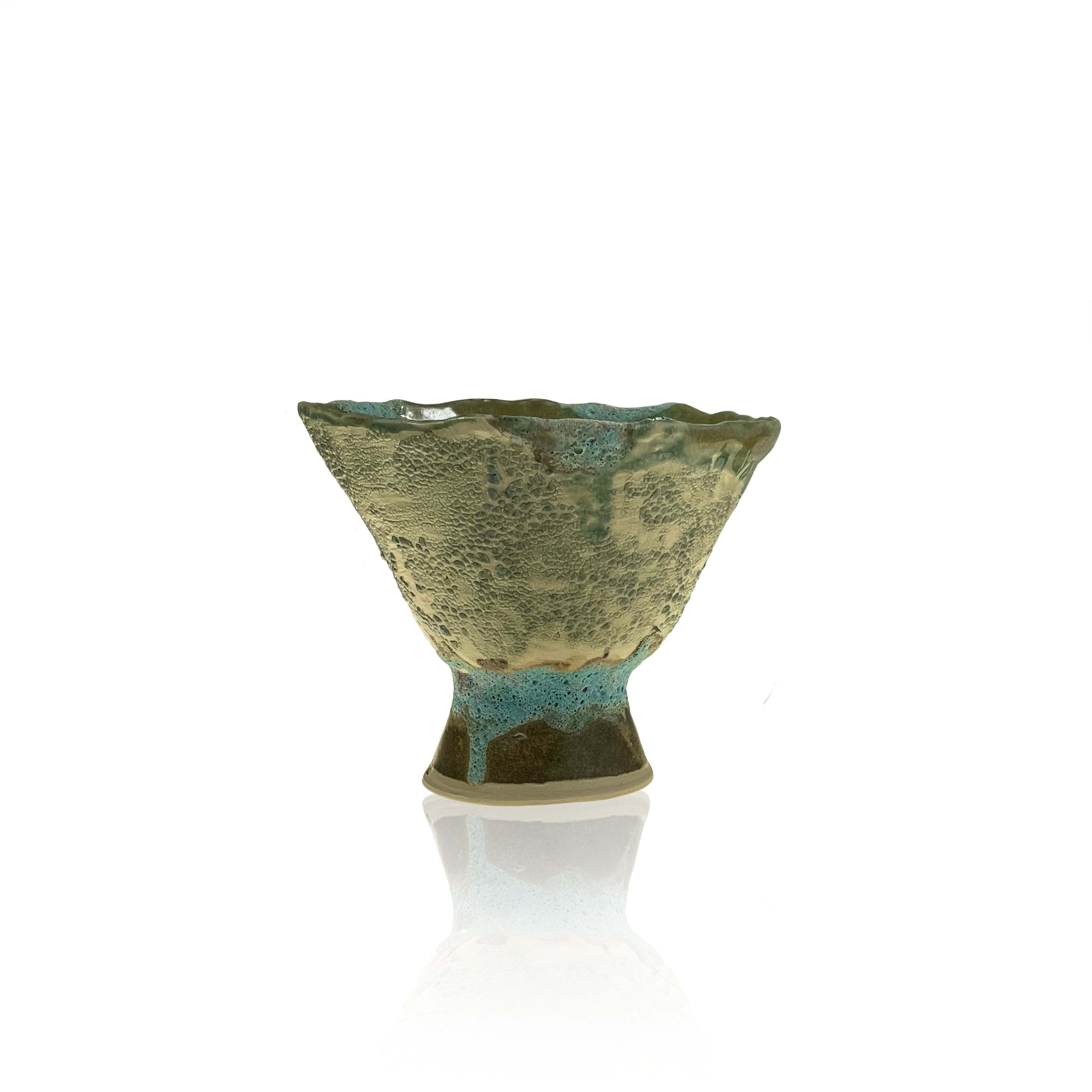 Small Goblet Vase Celadon/Green Thyme & Bertioli