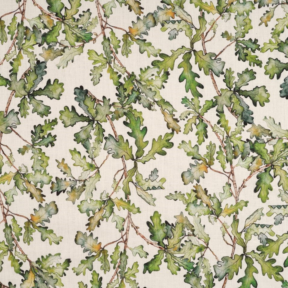 Oak Leaf Fabric Thyme & Bertioli